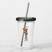 かわいいキッドゾンビ – かわいいハロウィーン(3) アクリルタンブラー (裏面)