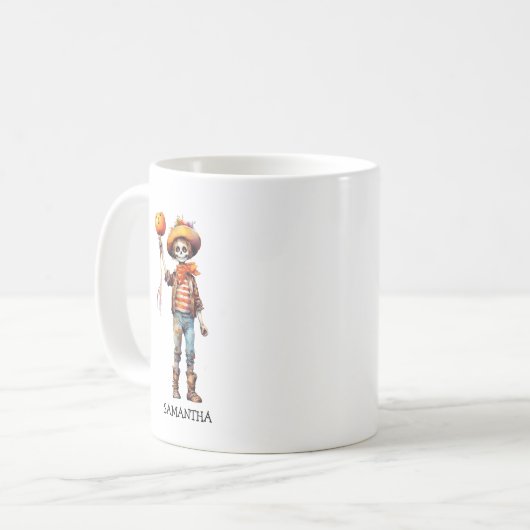 かわいいキッドゾンビ – かわいいハロウィーン(3) コーヒーマグカップ (正面左)