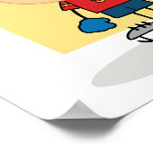 かわいいキッドホッケー選手 ポスター (角)