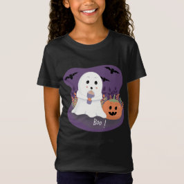 かわいいキッド幽霊ハロウィーンTシャツ Tシャツ