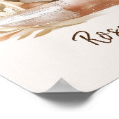 かわいいキツネが本を読む保育園の木の森の動物 ポスター (角)