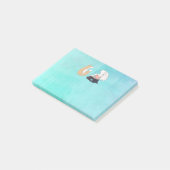 かわいいキツネとウサギの漫画のスケッチ ポストイット (アングル)