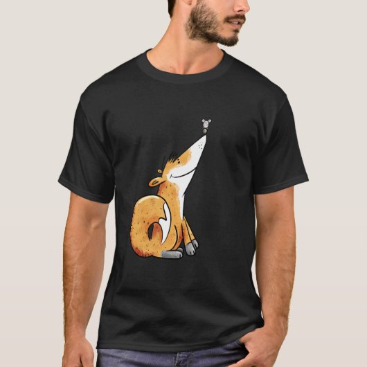 かわいいキツネとネズミの楽しい森の動物デザイン Tシャツ (正面)