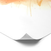 かわいいキツネとフローラクラウンポスター ポスター (角)