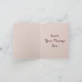 かわいいキツネと花「ありがとう」 サンキューカード (内部)