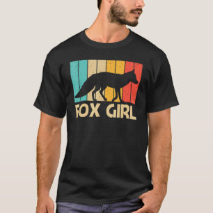 かわいいキツネのための女の子のためのフェンネックキツネ北極森 Tシャツ
