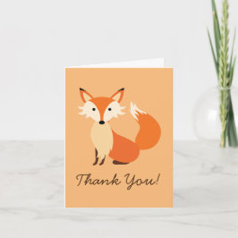 かわいいキツネのイラスト 森の動物 ありがとう 便箋 ノートカード