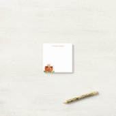 かわいいキツネのカボチャ ポストイット (デスク上)