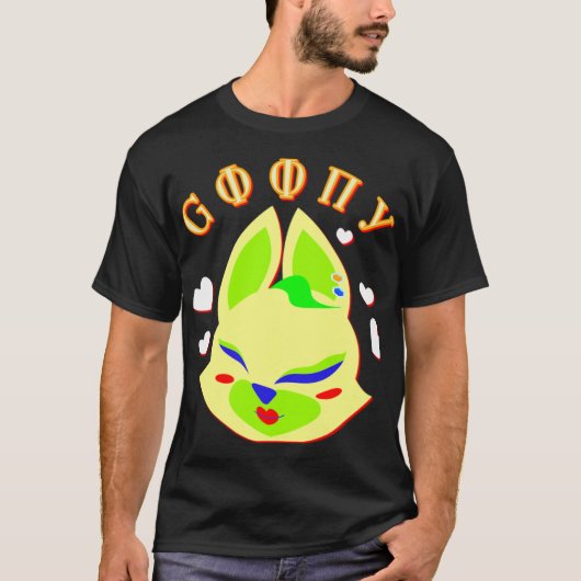 かわいいキツネのキャラクター Tシャツ (正面)