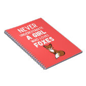 かわいいキツネのギフト 赤ちゃん 女の子向け 子供 おしゃれ ノートブック (右側)