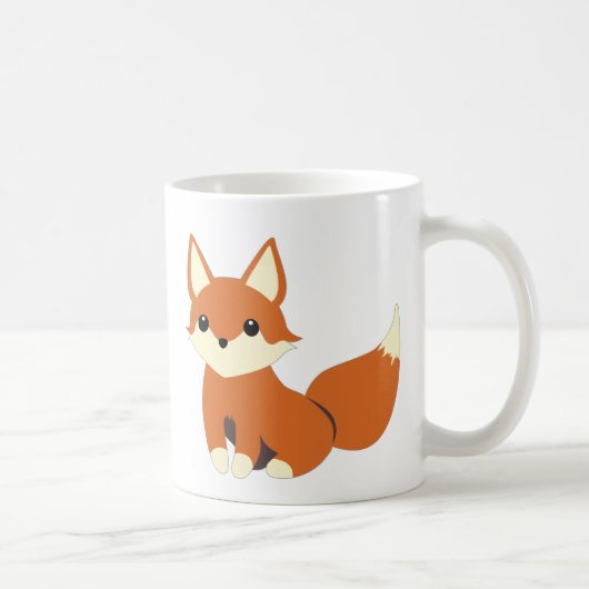 かわいいキツネのマグ コーヒーマグカップ (右)