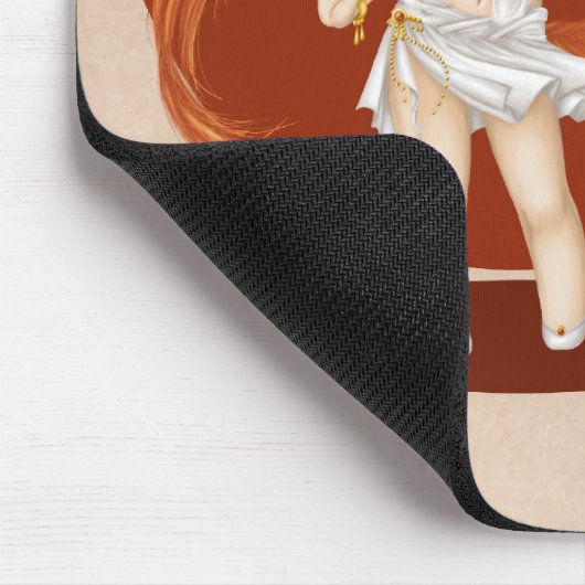 かわいいキツネの女の子のマウスパッド マウスパッド (コーナー)