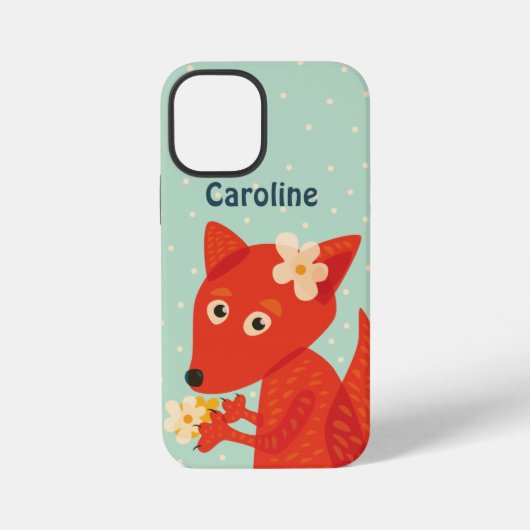 かわいいキツネの女の子名Case-Mate iPhoneケース iPhone 12 Miniケース (裏面)
