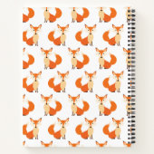 かわいいキツネの子供向け森の動物たち ノートブック (裏面)