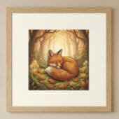 かわいいキツネの森の動物の幼児ポスター ポスター