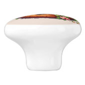 かわいいキツネの森の動物 セラミックノブ (側面)