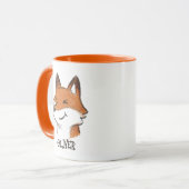 かわいいキツネの森の動物 子供 マグカップ (正面左)