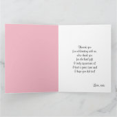 かわいいキツネの森 サンキューカード (内部)