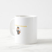 かわいいキツネの法科大学院卒業デザイン コーヒーマグカップ (正面左)