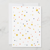 かわいいキツネの現代子供パーティーお礼 サンキューカード (裏面)