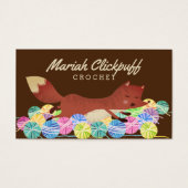 かわいいキツネの糸編み物クロチェットホームズパン (正面)