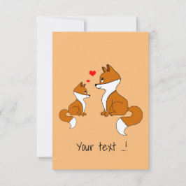 かわいいキツネの誕生日