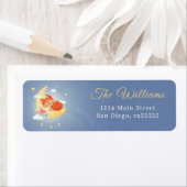 かわいいキツネの赤ちゃんシャワーアドレス ラベル (インサイチュ)