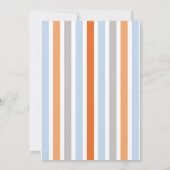 かわいいキツネの赤ちゃんシャワー招待、ニュートラルジェンダー 招待状 (裏面)