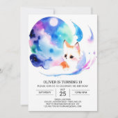 かわいいキツネアドベンチャーfor子供誕生日 招待状 (正面)