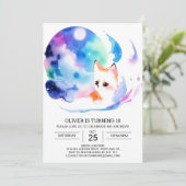 かわいいキツネアドベンチャーfor子供誕生日 招待状 (スタンド正面)