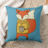 かわいいキツネカスタムのカラー装飾用クッション クッション (ブランケット)