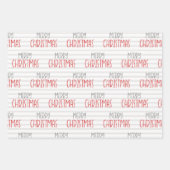 かわいいキツネキッズクリスマスラッピング紙シート ラッピングペーパーシート (正面3)