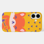 かわいいキツネギタリストかわいいロックスター動物 Case-Mate iPhoneケース (裏面 (横))