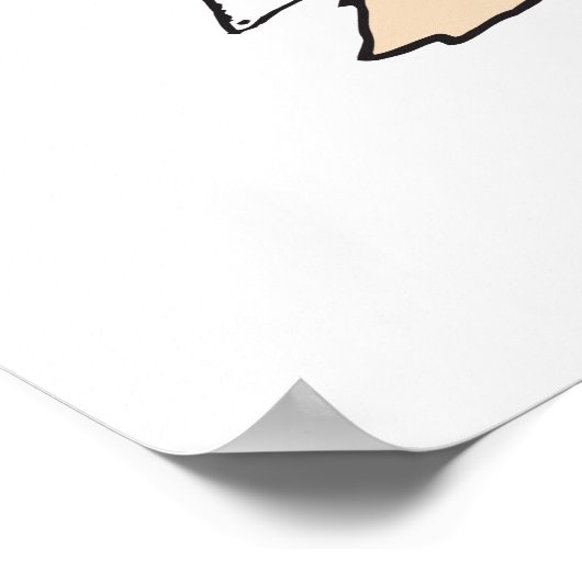 かわいいキツネクリップアートOhのためにキツネ酒エピック皮肉 ポスター (角)