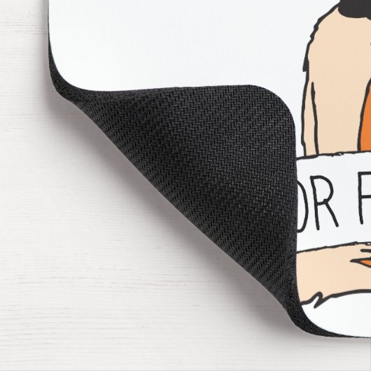 かわいいキツネクリップアートOhのためにキツネ酒エピック皮肉 マウスパッド (コーナー)