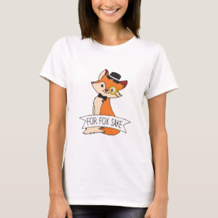 かわいいキツネクリップアートOhのためにキツネ酒エピック皮肉 Tシャツ