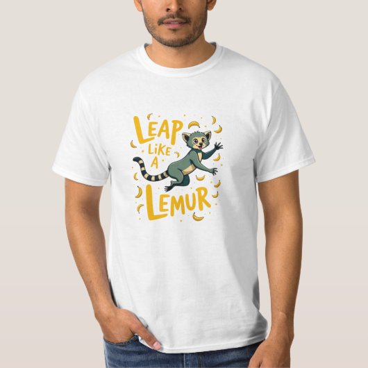 かわいいキツネザルの贈り物 Tシャツ (正面)