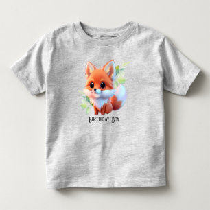 かわいいキツネスケッチ森林動物の森の友人 トドラーTシャツ