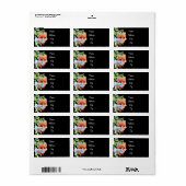 かわいいキツネスケッチ森林動物の森の友人 ラベル (フルシート)