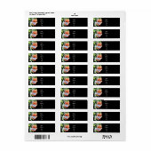 かわいいキツネスケッチ森林動物の森の友人 ラベル (フルシート)