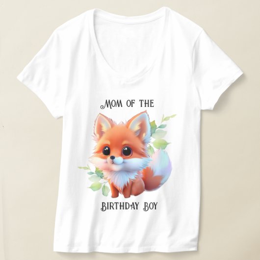 かわいいキツネスケッチ森林動物の森の友人 Tシャツ (レイダウン)