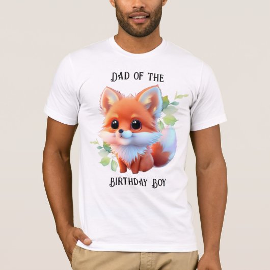 かわいいキツネスケッチ森林動物の森の友人 Tシャツ (正面)