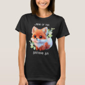 かわいいキツネスケッチ森林動物の森の友人 Tシャツ (正面)