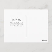 かわいいキツネドリの写真をありがとう ポストカード (裏面)