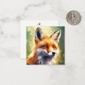 かわいいキツネノートカード ノートカード (正面/裏面インサイチュ)