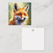 かわいいキツネノートカード ノートカード (正面/裏面)