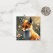 かわいいキツネノートカード ノートカード (正面/裏面インサイチュ)