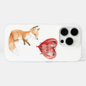 かわいいキツネハートバルーン Case-Mate iPhoneケース (裏面 (横))