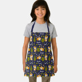 かわいいキツネパターンの子供 エプロン (インサイチュ)