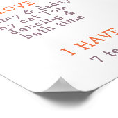 かわいいキツネファースト誕生日マイルストーン誕生日 ポスター (角)